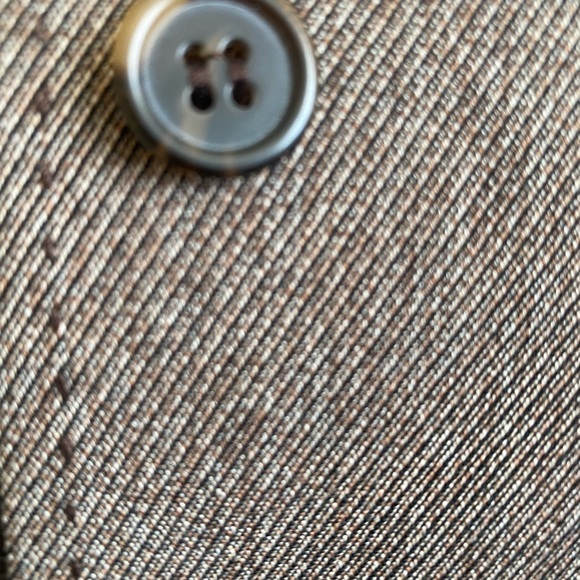 Lane Bryant Brown Tweed  Blazer with Button Detail - Picture 12 of 15